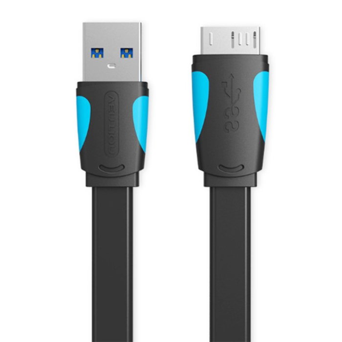 Vention Cable USB 3.0 a Micro USB VAS-A12-B100, 1m, Azul y Negro Vention Cable USB 3.0 a Micro USB VAS-A12-B100, 1m, Azul y Negro
